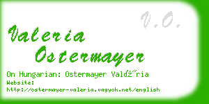 valeria ostermayer business card